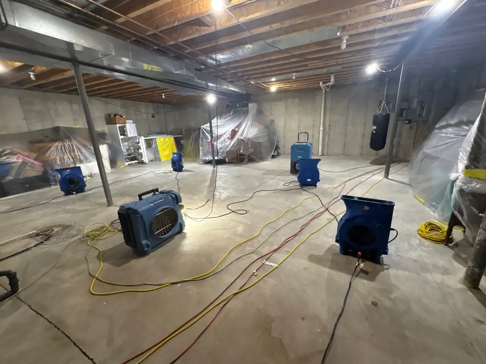 Restoration equipment on a Charleston job